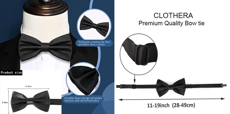 CLOTHERA طقم حمالات وسنّارة وقبعة مسطحة سوداء للرجال - Image 1
