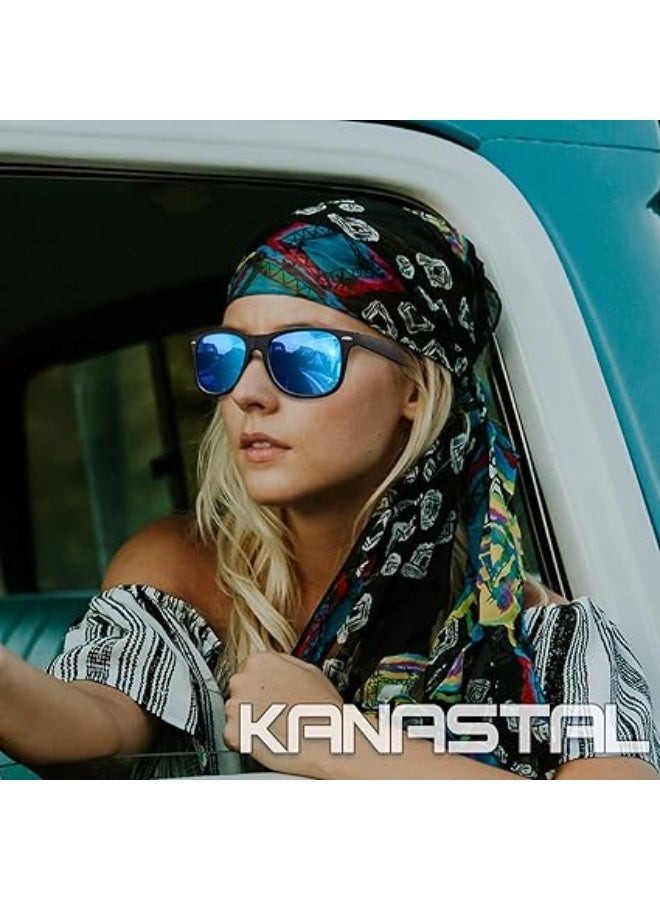 KANASTAL Polarized Sunglasses Men, Fashion Square Sun Glasses Women, Classic Shades for Womens, Driving Fishing Outdoor 100% UV400 Protection - Image 4