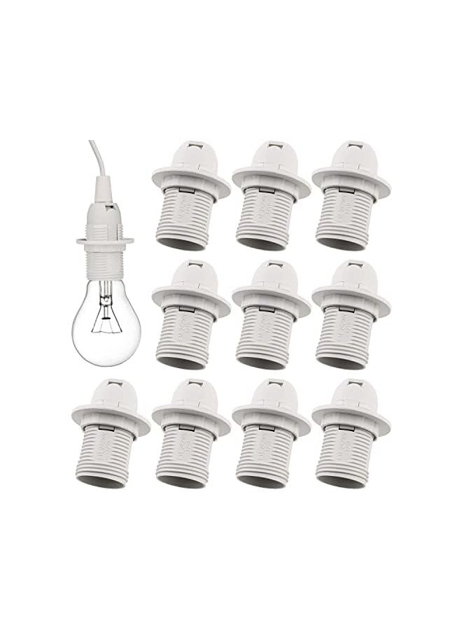 إيروريكس حامل مصباح، 10 قطع من حامل المصباح اللولبي، محول لمبة الإضاءة 250 فولت 2 أمبير، موصلية عالية، مقبس E14، وحلقة استبدال - Image 1