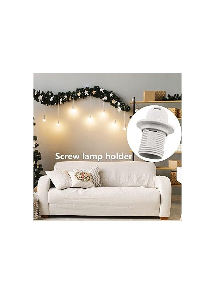 إيروريكس حامل مصباح، 10 قطع من حامل المصباح اللولبي، محول لمبة الإضاءة 250 فولت 2 أمبير، موصلية عالية، مقبس E14، وحلقة استبدال - Image 4