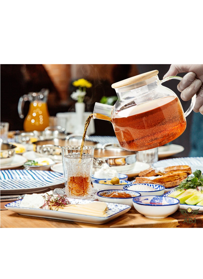 Heat Resistant Glass Teapot Set Clear with a Filter Coil Transparent Pitcher for Tea Coffee Stovetop and Fridge Safe Tea Pot 1000 MilliLiter - pzsku/ZDD9414AAF3414041A058Z/45/1741786640/ea748233-940f-42fb-9996-9d2d052528b4