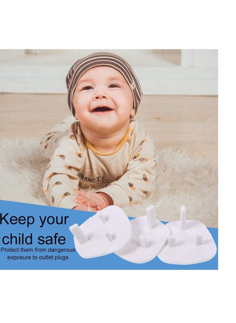 12 Pieces White Socket Covers, Child Safety Electrical Outlet Socket Protectors Plug Covers Safety Outlet Caps  for Children At Home and School  - Image 3