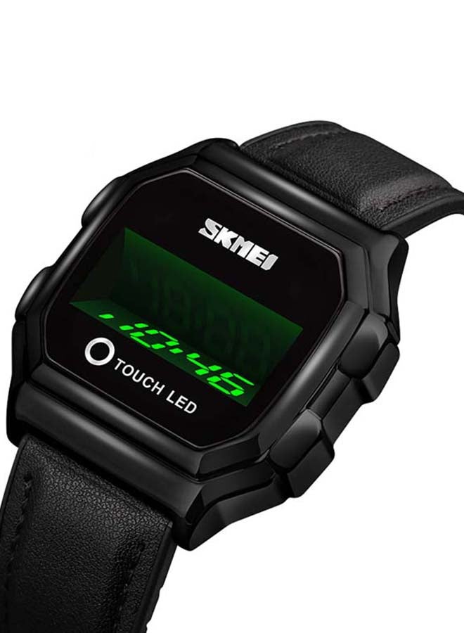 Men's 1650 LED Digital Sports Military Touch Screen Waterproof Watch - 42 mm - Black - Image 2