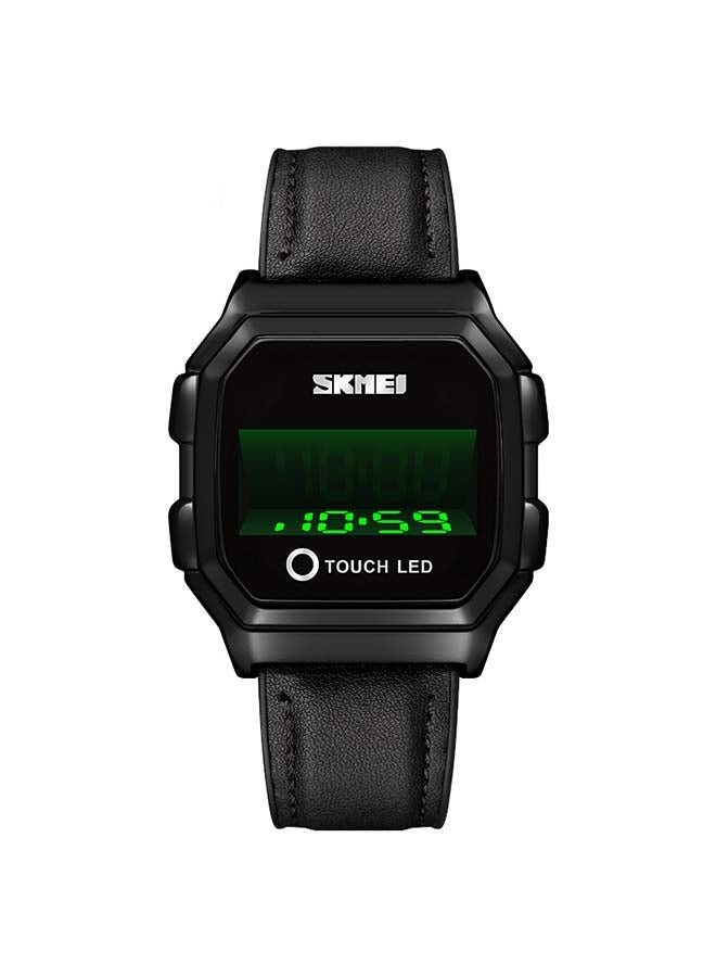 Men's 1650 LED Digital Sports Military Touch Screen Waterproof Watch - 42 mm - Black - Image 1