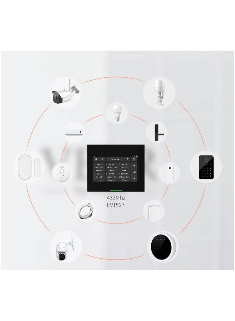 TUYA Smart Anti-Theft Alarm System with WiFi and GSM Dual Network 4.3 Inch Color Touch Screen - Image 2