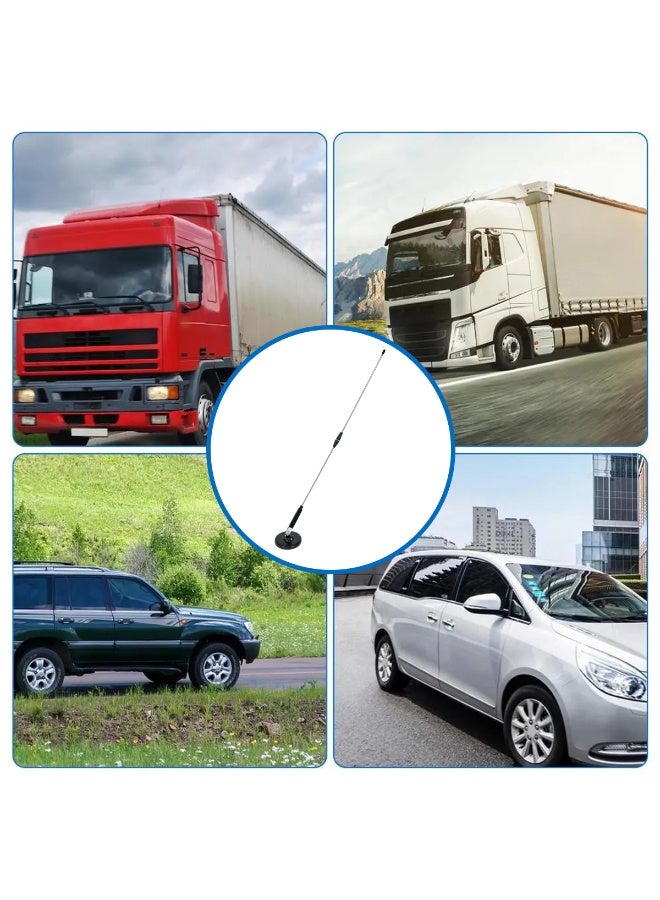 Universal Car AM/FM Radio Antenna 70cm Magnetic Base Aerial with Inner Copper Coil  Strong Signal Reception  Waterproof & Dustproof Design  Quick Installation for Car, SUV, Truck & Van - Image 3
