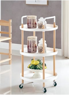 3 Tier Rolling Storage Cart With Lockable Wheels Handle Rolling Utility Cart Organizer,cMultipurpose Organizer Trolley With Casters for Kitchen, Bedroom, Bathroom, Laundry Room and Garage Office - pzsku/ZDD943A6A3BE44A6FC0D5Z/45/_/1698853186/2870aa90-77d2-4d63-9e74-60e445d1450e