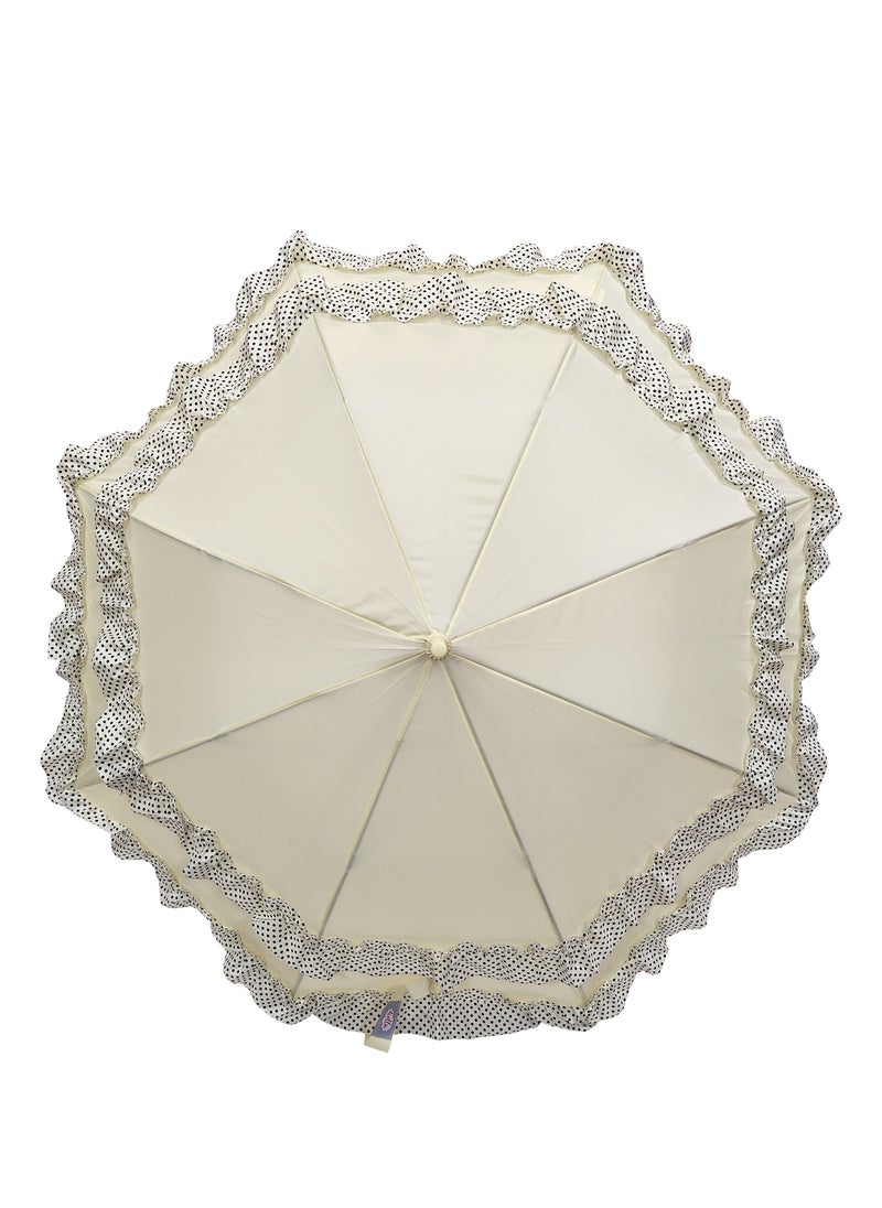 Hello - Double frill Wedding Umbrella - Image 1