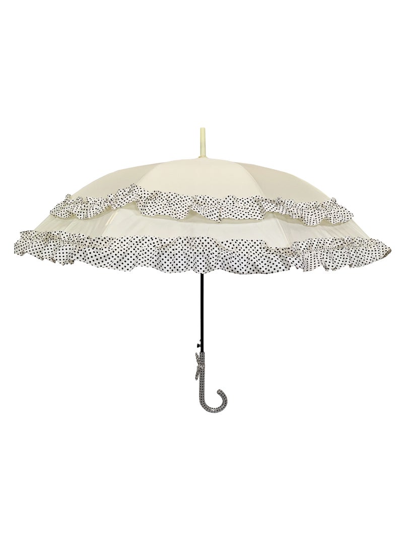 Hello - Double frill Wedding Umbrella - Image 1
