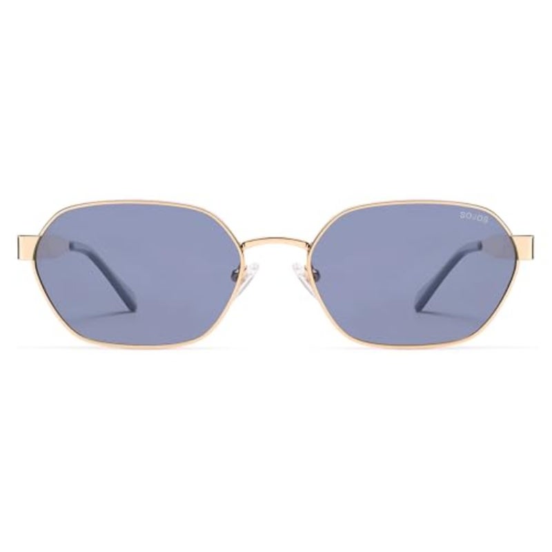 SOJOS Trendy Polarized Hexagon Sunglasses for Women Men, UV400 Retro Rectangle Shades SJ1238 - Image 2