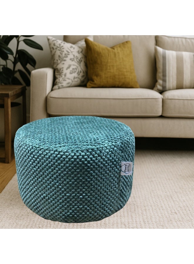 PixelsBeanBag Round Ottoman, for Living Room and Bedroom - Image 1