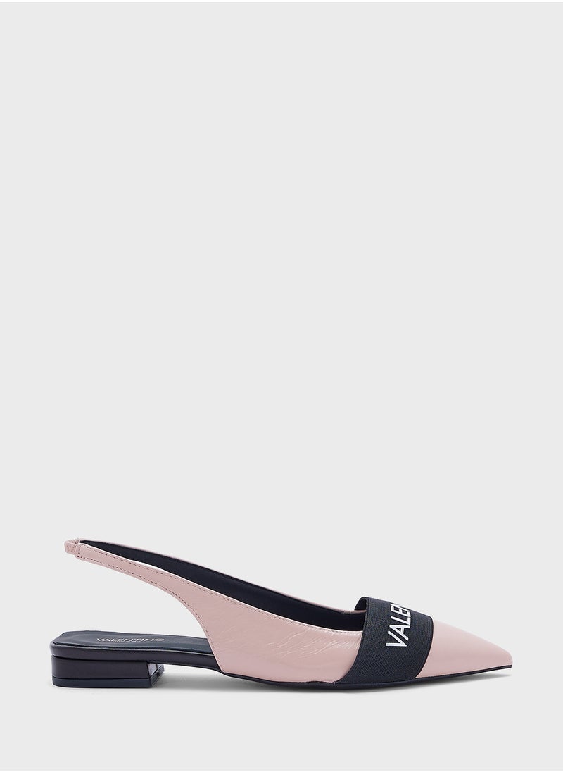 VALENTINO BY MARIO VALENTINO Close Toe Ankle Strap Ballerina  - Image 1