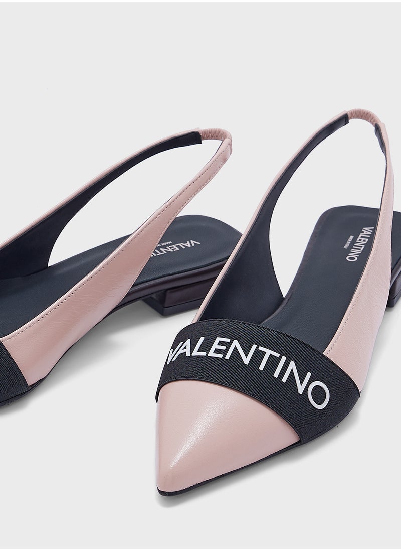 VALENTINO BY MARIO VALENTINO Close Toe Ankle Strap Ballerina  - Image 4