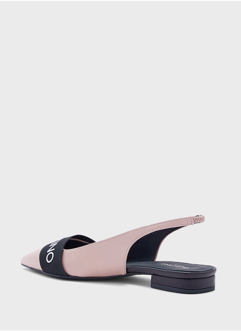 VALENTINO BY MARIO VALENTINO Close Toe Ankle Strap Ballerina  - Image 3