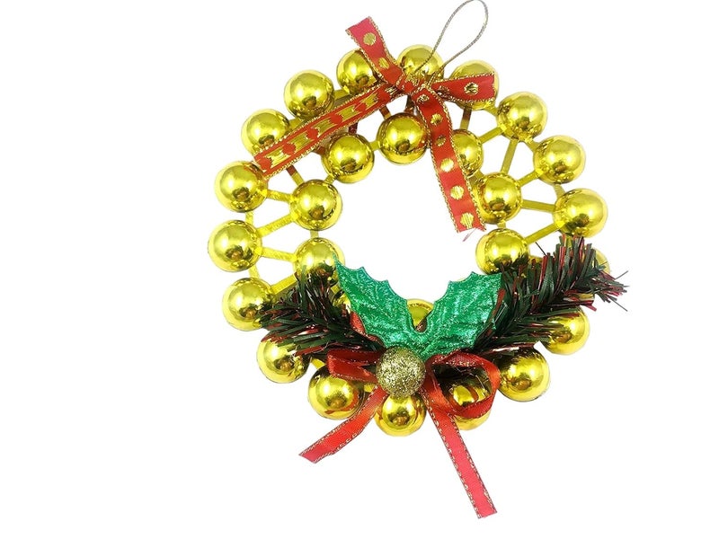 Evisha 4 feet Christmas Tree 2 Santa Caps One Golden Small Wreath and 60 Pcs Tree Hanging Ornaments 2 caps Combo for Christmas Tree Decoration Xmas Tree Xmas Tree Decorations Xmas Decorations Tree - Image 2