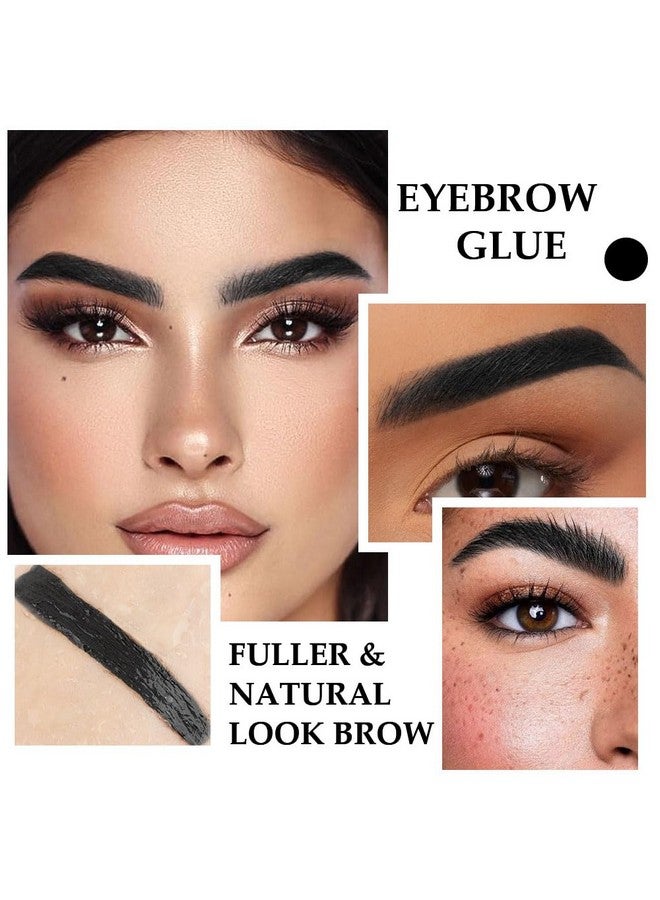 BINGBRUSH Tinted Thickening Brow Mascarabrow Fast Sculptwaterproof Transferproof Brush To Fill In Eyebrows And Cover Gray Hairs Cruelty Free Light Medium Brown (2Pcs 08 Black) - Image 5