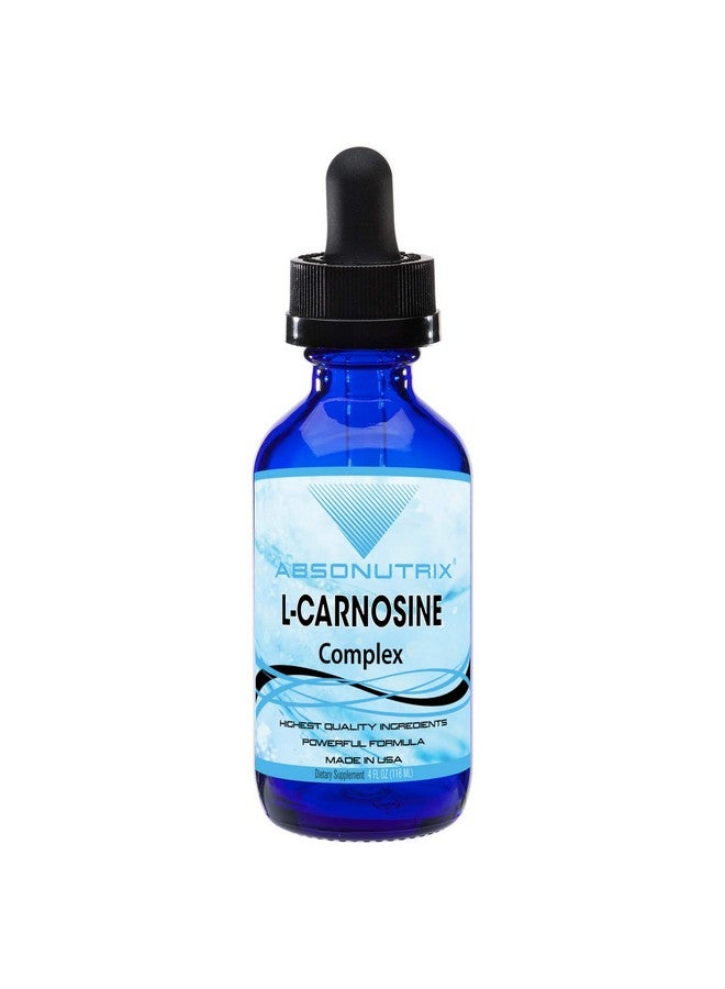 Absonutrix L-Carnosine - 583 mg 4 Oz Bottle, 200 Highly Potent Servings, Easy-to-Consume Drops, High Bioavailability, Third-Party Tested, GMP-Certified, Non-GMO, Cruelty-Free Products, Made in USA - Image 1