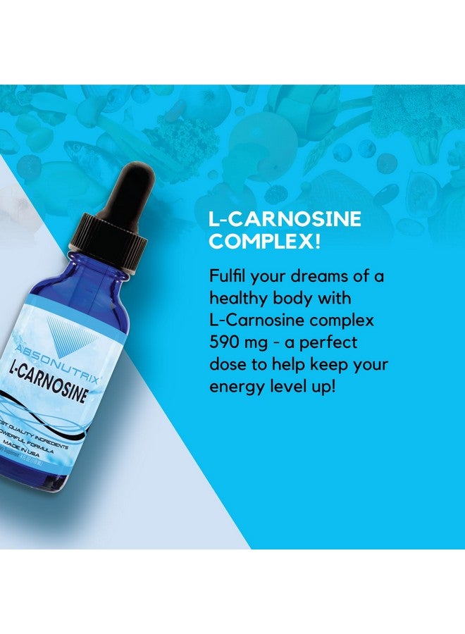 Absonutrix L-Carnosine - 583 mg 4 Oz Bottle, 200 Highly Potent Servings, Easy-to-Consume Drops, High Bioavailability, Third-Party Tested, GMP-Certified, Non-GMO, Cruelty-Free Products, Made in USA - Image 5