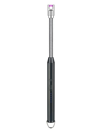 ECARES® Arc Lighter, Plasma Lighter, Flexible and Long Neck, Flameless, Wind & Weatherproof, Safety Lock, LED Battery Indicator, Rechargeable, USB, For Candles, Kitchen, Gas Stove, Birthday, Barbecue, Grill, Camping, Fireworks, Black - pzsku/ZDD947A6E4F12B2AA58F4Z/45/1746527711/f40b3785-bb7f-4fda-88a8-96aec820b412