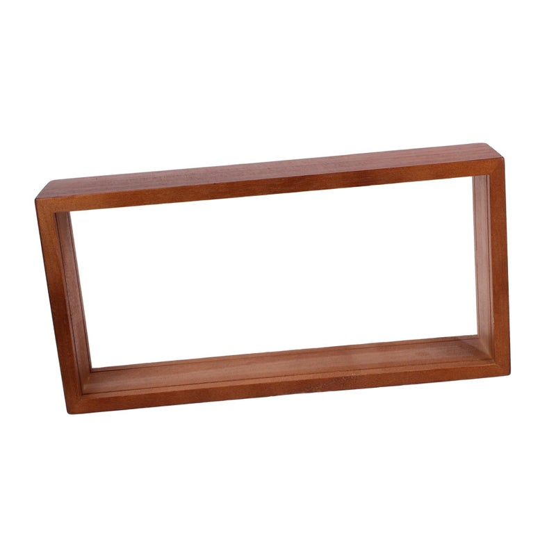 Natural Walnut Wooden Dried Flower Shadow Box for Floral Art Home Decor - Image 2