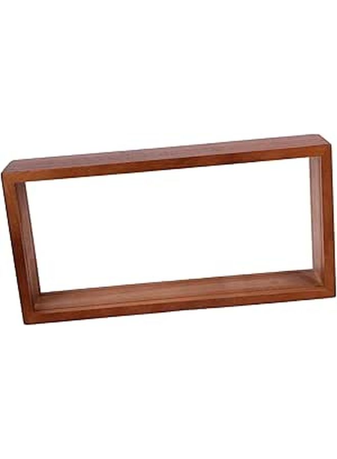 Natural Walnut Wooden Dried Flower Shadow Box for Floral Art Home Decor - Image 1