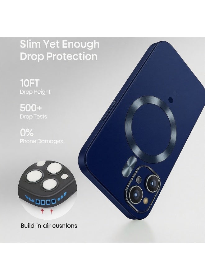 غطاء iPhone 16 /16Pro/16Pro Max، جراب MagSafe مع شحن لاسلكي مغناطيسي، حماية عدسة زجاجية ناعمة غير لامعة - Image 4