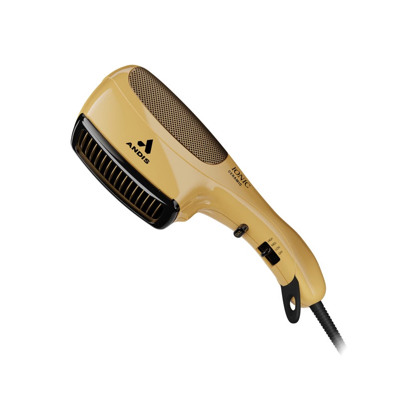 Andis 82125 1875-Watt Tourmaline Ceramic Ionic Styling Hair Dryer, Styling Hair Dryer with Ionic Frizz-Free Technology, No Heat Damage, Lightweight Hairdryer for Normal & Curly Hair - Gold - Image 1