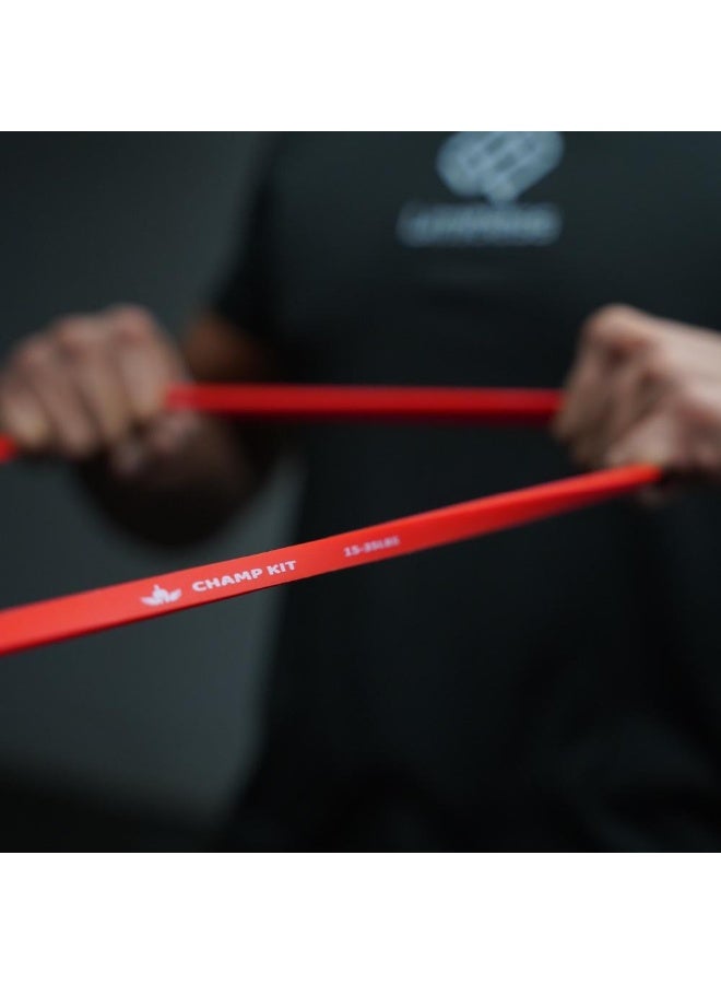 Champ Kit Resistance Band – 15–35 LB Exercise Band for Strength Training, Stretching, Pull-Up Assistance, Home Gym Workouts, Mobility & Full-Body Fitness - Image 1