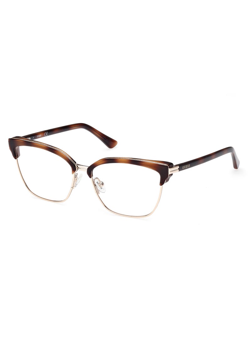 GUESS Women's Browline Shape Eyeglass Frames - GU294505354 - Lens Size: 54 Mm - Blonde Havana - Image 1