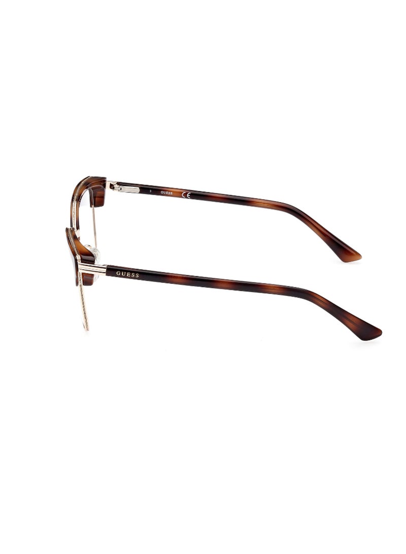 GUESS Women's Browline Shape Eyeglass Frames - GU294505354 - Lens Size: 54 Mm - Blonde Havana - Image 2