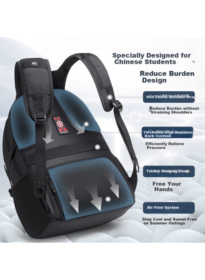 CROSS+GEAR Crossgear Swiss Army Knife Backpack For Men, Travel Business Trip Large Capacity Backpack, 16-inch Laptop Backpack For Middle And High School Students - Image 4