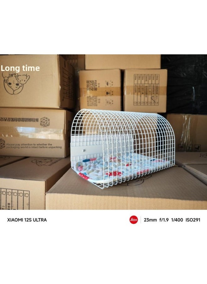 Aerial Tunnel, Channel Arch, Round Shelter, Fixable, Staircase, Rabbit, Pig, Chinchilla Toy Rabbit-Color:White Round  - Image 5