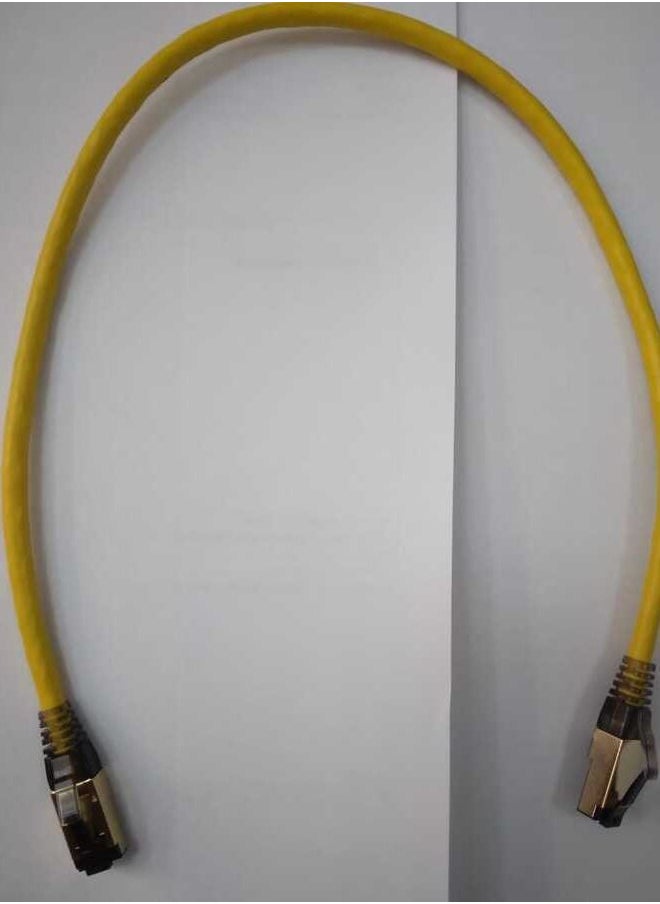 JE 50 cm Cat 8 High Speed Ethernet Cable Yellow Je  - Image 1