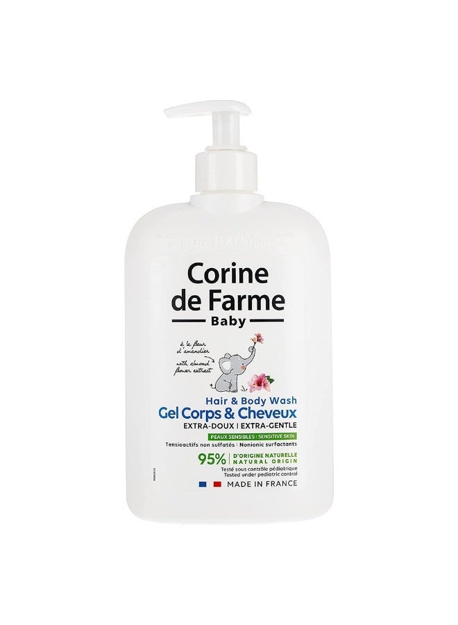 Corine de Farme غسول شعر وجسم للأطفال لطيف جداً 500 مل