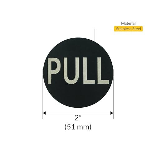 Brixwell RIS2MBL Round Push Pull Indicator Set Matte Black Finish - Image 3