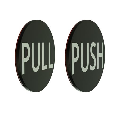 Brixwell RIS2MBL Round Push Pull Indicator Set Matte Black Finish - Image 2