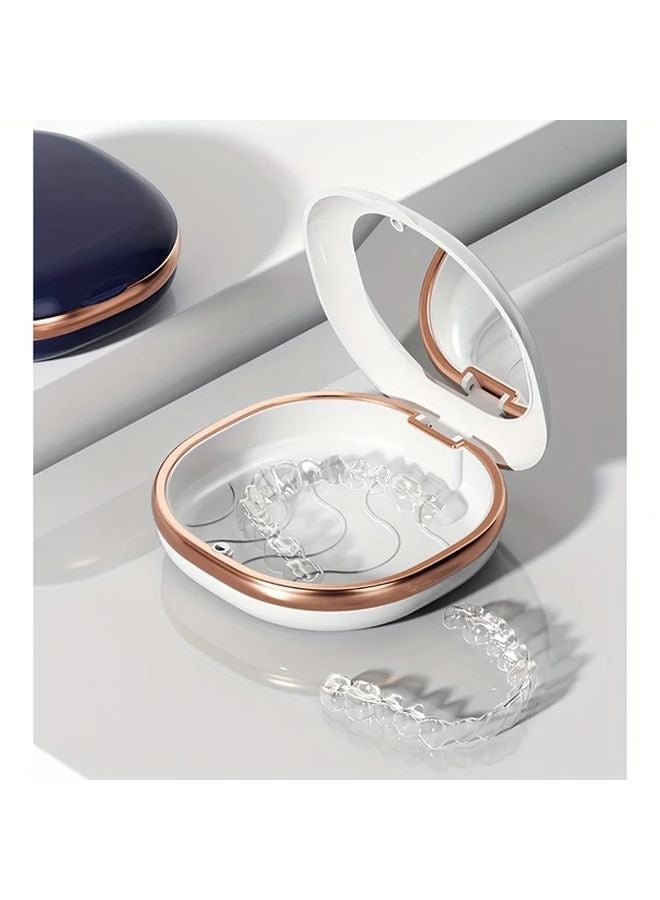 Hello Kitty White Braces Retainer Case Portable Moisture Resistant Travel Storage Box - Image 2