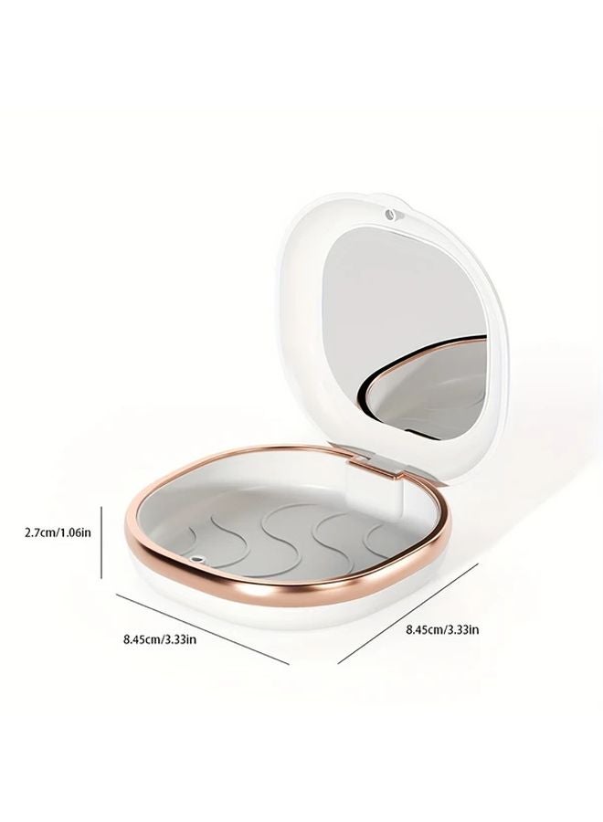 Hello Kitty White Braces Retainer Case Portable Moisture Resistant Travel Storage Box - Image 3