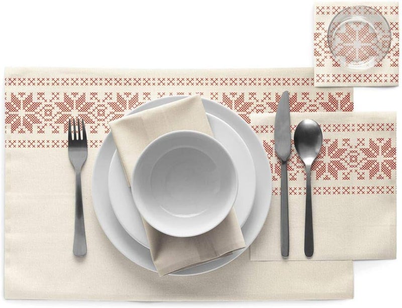 MY DRAP Cotton Printed Dinner Napkin  126 x 126 In  6 Units per Roll  Christmas Jumper - Image 2