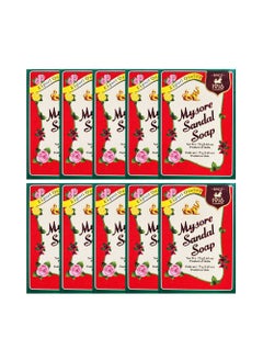 Mysore Sandal Mysore Sandal Soaps Pack of 10 75 gr Bars 