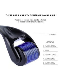 Prime Derma Face Roller 0.75 mm Beard Roller Hair Growth Titanium 540 Micro Needle Roller for Face Body Beard and Hair Growth  - Image 4