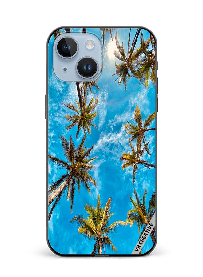 VR CREATIVE Protective Case Cover For Apple iPhone 15 Plus Moody Sky Design Multicolour - Image 1