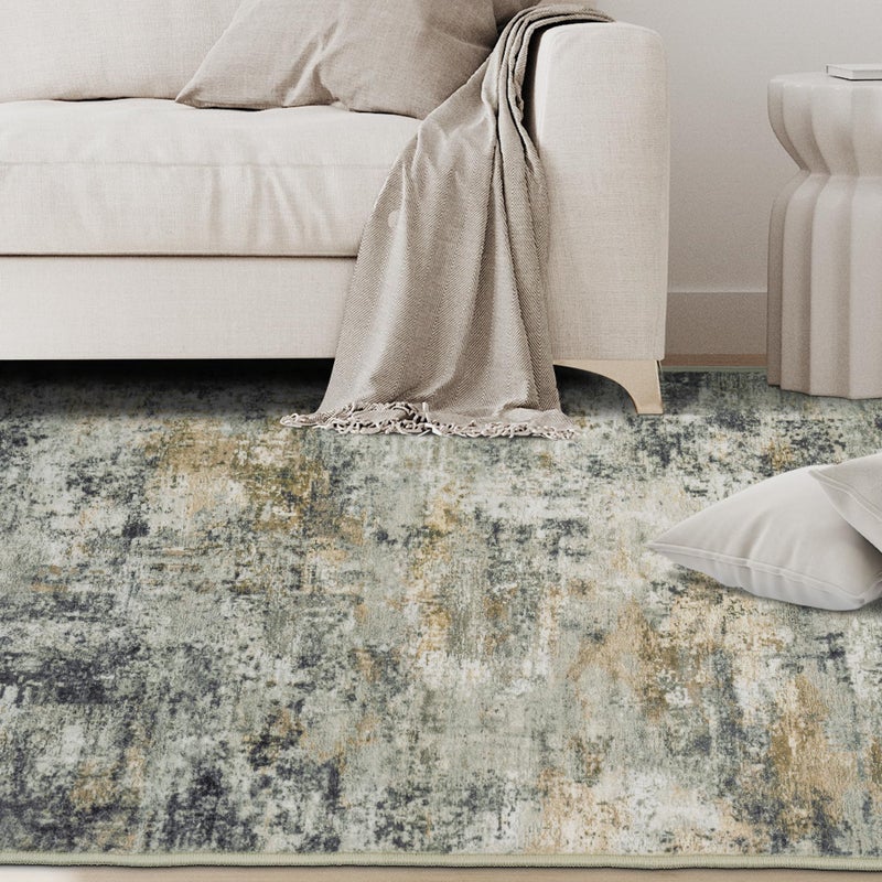 Aelenmu 8x10 Area Rugs for Living Room Rug Washable: Abstract Large Rug for Dining Room Bedroom Carpet Non Slip 8 by 10 Indoor Modern Nursery Home Office Multi - Image 3