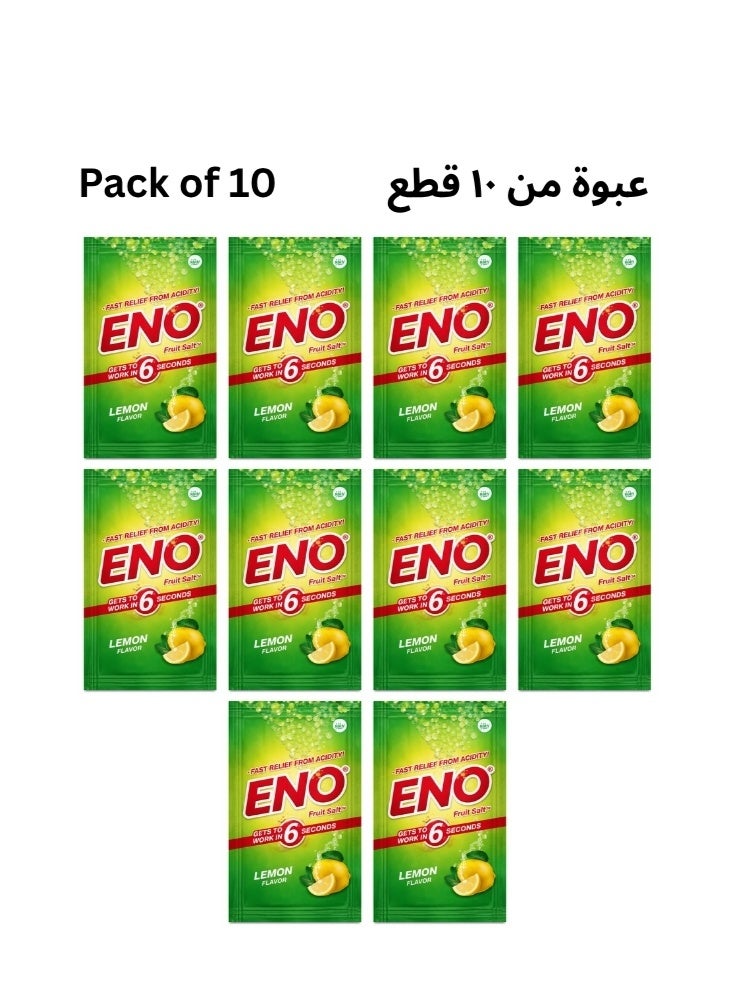 إينو 10 قطع من مسحوق مضاد للحموضة بنكهة الليمون - Image 1