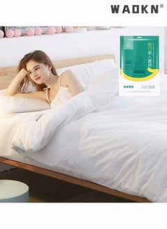 WAOKN 3 Piece Disposable Bed Sheet Set Single Travel Sheet Set, Travel Single Models Portable Non-Woven Bedspread Duvet Cover and Pillowcase Set Suitable for Business Travel and Spa Hotel  - Image 1