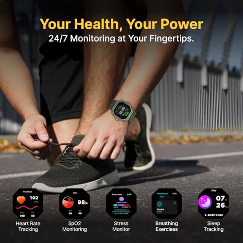 TIMEX Smart Nova 1.43"(3.6cm) AMOLED Display with Functional Crown and BT Calling Smartwatch for Unisex - TWTXW1002T - Image 5