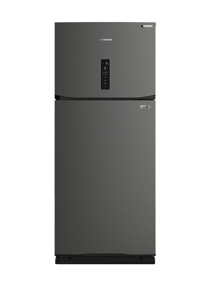 تورنيدو لاجة تورنيدو نوفروست ديجيتال، 450 لتر، تكنولوجيا J-Tech Inverter، لون ستانلس غامق - RF-580ATV-DST - Image 1