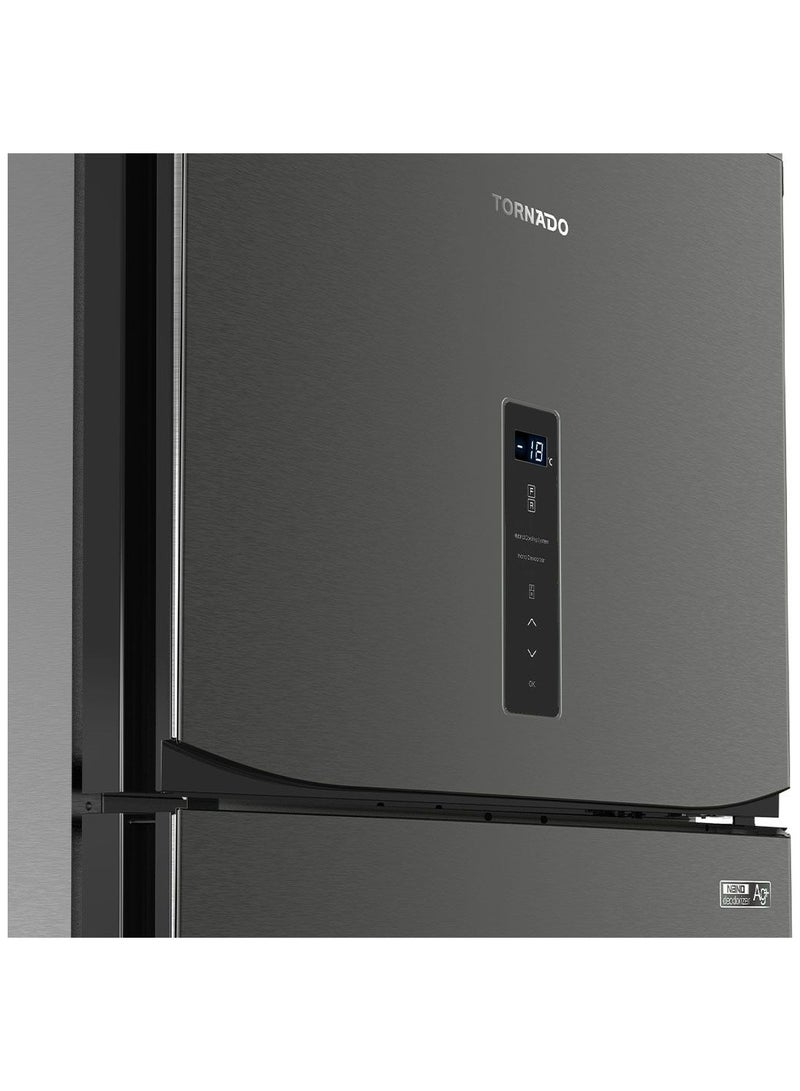 تورنيدو لاجة تورنيدو نوفروست ديجيتال، 450 لتر، تكنولوجيا J-Tech Inverter، لون ستانلس غامق - RF-580ATV-DST - Image 5