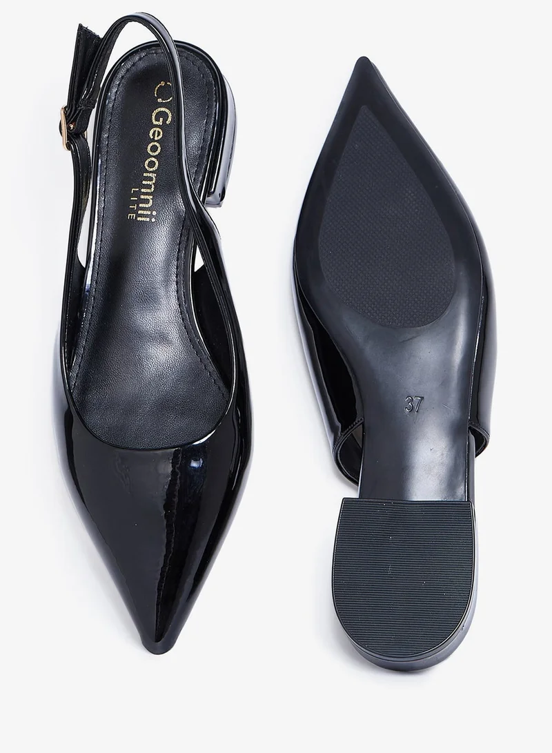 Geoomnii BLACK Geoomnii Closed Flat Shoes for Women – Comfortable Slip-On Ballet Flats for Office, Daily Wear & Casual Use for Women | Best Price UAE