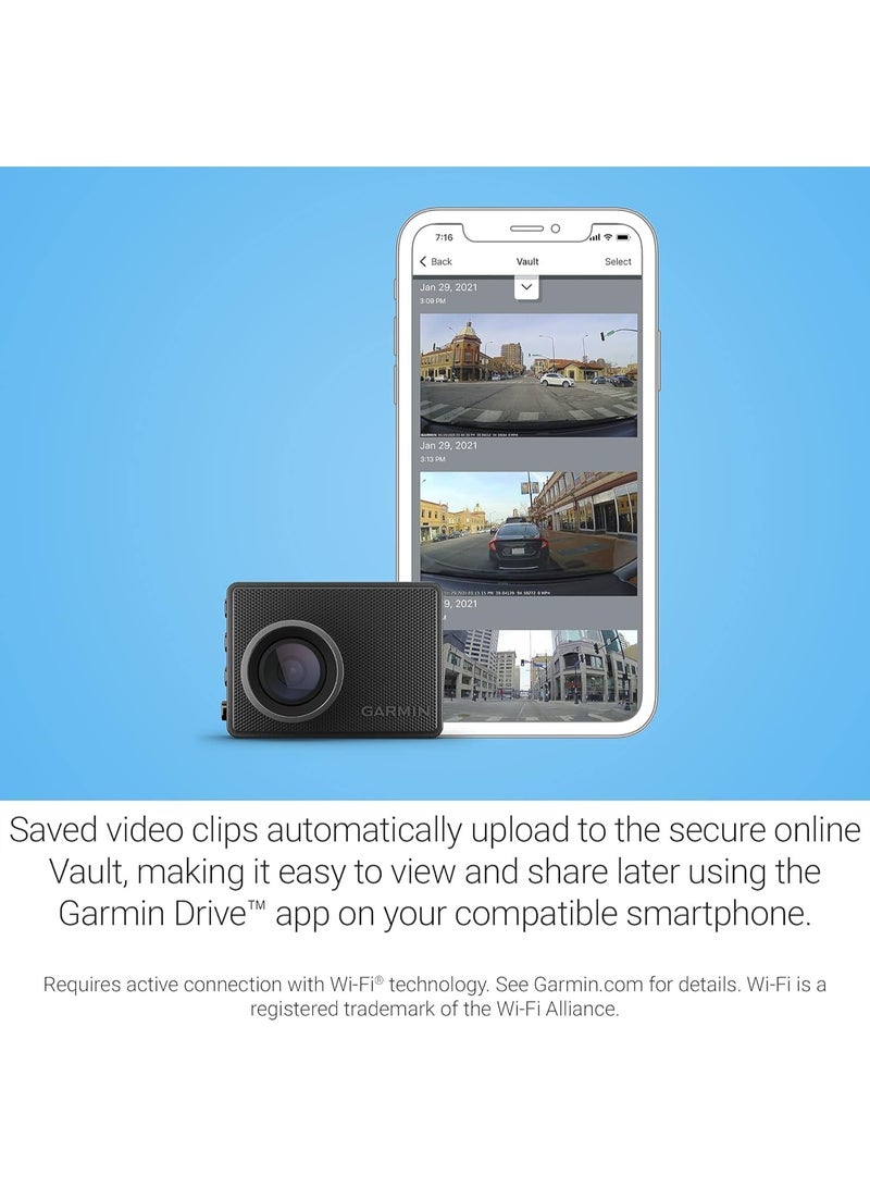 GARMIN Dash Cam 47 – HD 1080P, Wide Lens, GPS Navigation, Night Vision Recording - Image 5